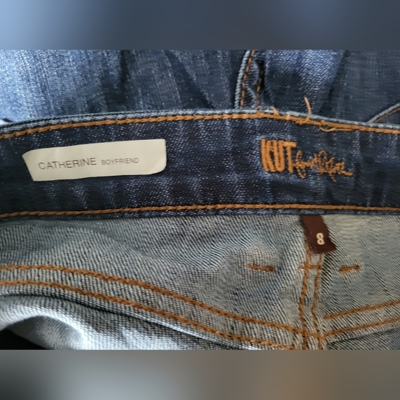 Kut from the Kloth Blue Catherine Boyfriend Women Jeans, Size 8 (34x30) - Picture 8 of 9